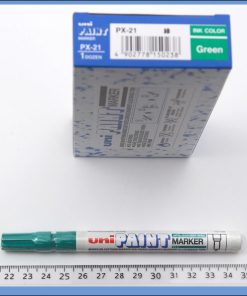 Marker uljani zeleni tanji px-21, Uni