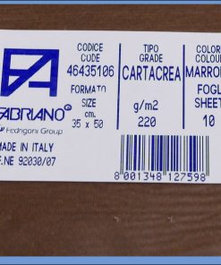 Karton B3 35x50cm braon marrone 1/10, Fabriano