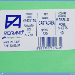 Karton B3 35x50cm zeleni v.pisello 1/10, Fabriano
