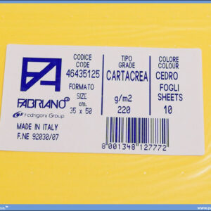 Karton B3 35x50cm žuti cedro 1/10, Fabriano