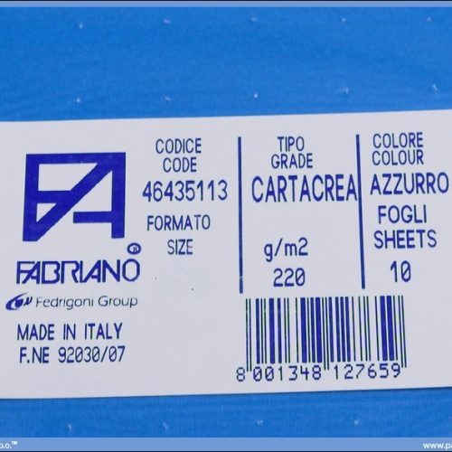 Karton B1 220gr AZZURRO 1/10