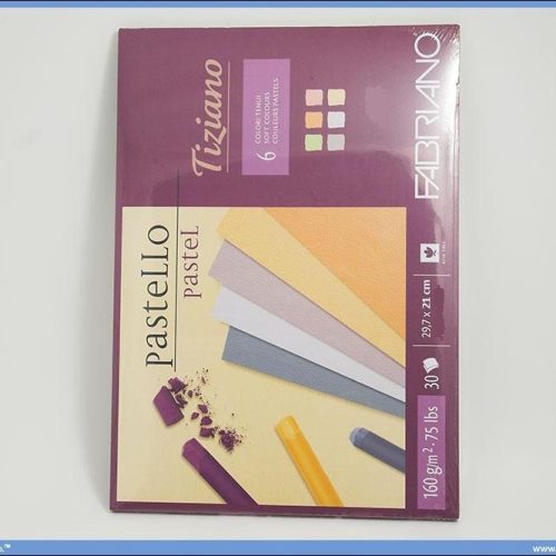 Slikarski blok za pastele 210x297mm 1/30 mix boje Pastello Tiziano, Fabriano