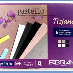Slikarski blok za pastele 210x297 TIZIANO 6 boja BRIZZATI Fabriano