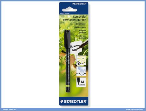 Garden marker Lumocolor permanent 1.0mm CRNI, Staedtler