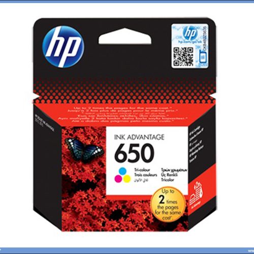 HP 650 Tri-color Original Ink Advantage Cartridge (CZ102AE)