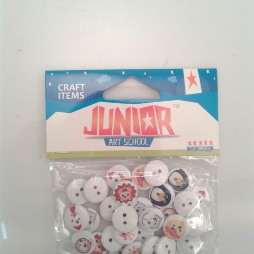 Kreativni pribor CRAFT DUGMIĆI ANIMAL 30kom 15mm, Junior