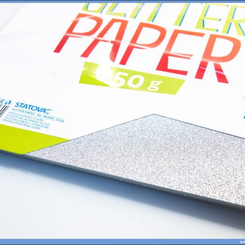 Karton papir GLITER SILVER 250gr SREBRNI 1/10, Junior