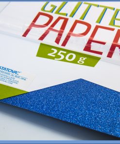 Karton papir GLITER BLUE 250gr PLAVI 1/10, Junior