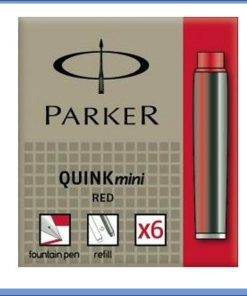 Patrone Quink RED Crvene za nalive pero, PARKER