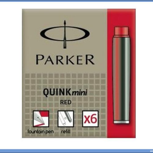 Patrone Quink RED Crvene za nalive pero, PARKER