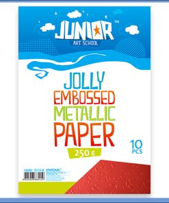 Metalik papir CRVENI reljefni Jolly Embossed 250gr A4 1/10, Junior