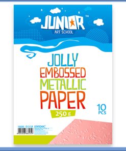 Metalik papir ROZE reljefni Jolly Embossed 250gr A4 1/10, Junior