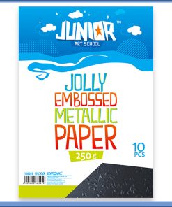 Metalik papir CRNI reljefni Jolly Embossed 250gr A4 1/10, Junior