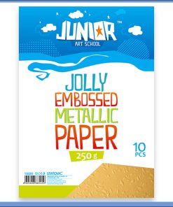 Metalik papir ZLATNI reljefni Jolly Embossed 250gr A4 1/10, Junior