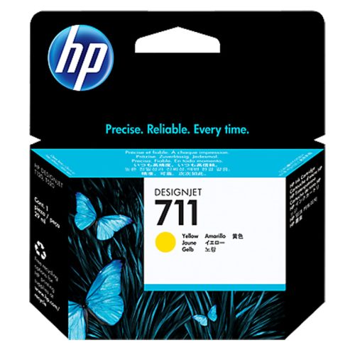 HP 711 kertridž CZ132A 29ml, Žuti Yellow