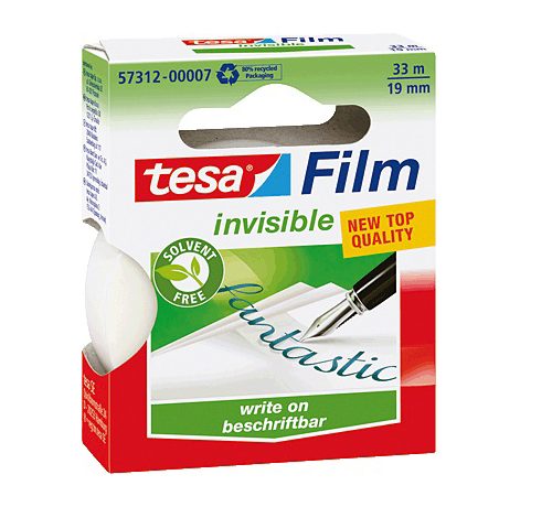 Selotejp Traka lepljiva nevidljiva 19mm/33m Tesafilm-eko 57312-7, TESA