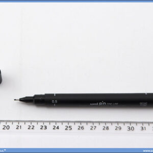 Flomaster 0.5mm crni, Uni