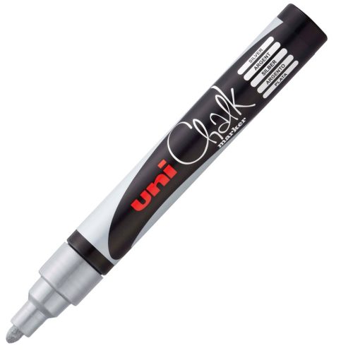 Marker 1.8-2.5mm -SREBRNA TEČNA KREDA- Silver UNI CHALK