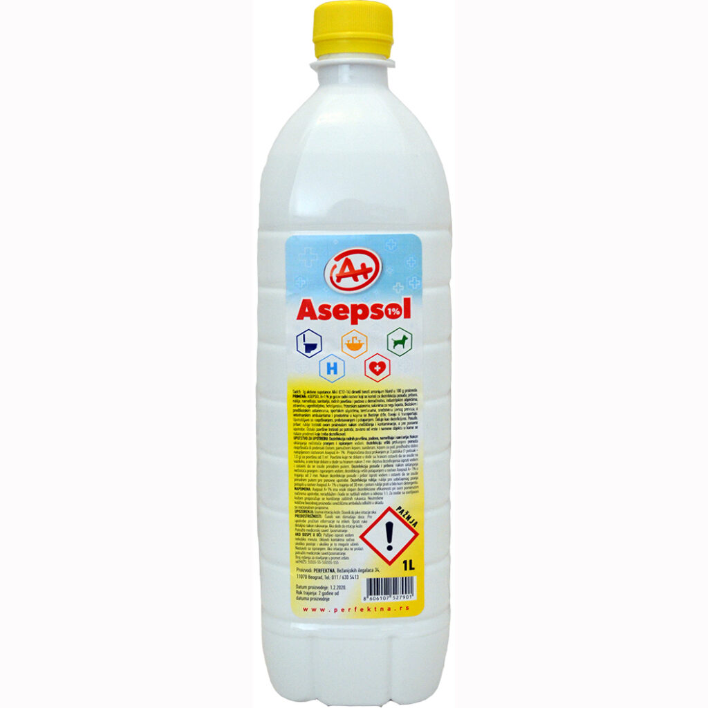 Asepsoll 1L Sredstvo Za Dezinfekciju 1000ml - Papirni Svet