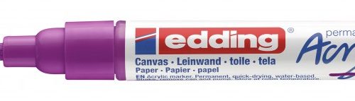 Akrilni marker E-5100 medium 2-3mm obli vrh borovnica Edding