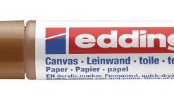 Akrilni marker E-5100 medium 2-3mm obli vrh braon Edding