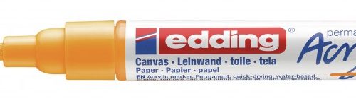 Akrilni marker E-5100 medium 2-3mm obli vrh jarko žuta Edding