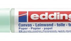 Akrilni marker E-5100 medium 2-3mm obli vrh mramorno zelena Edding