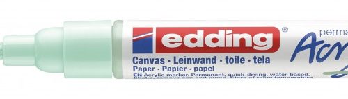 Akrilni marker E-5100 medium 2-3mm obli vrh mramorno zelena Edding