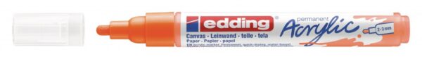 Akrilni marker E-5100 medium 2-3mm obli vrh neon narandžasta Edding