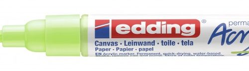 Akrilni marker E-5100 medium 2-3mm obli vrh pastelno zelena Edding