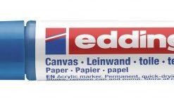 Akrilni marker E-5100 medium 2-3mm obli vrh plava Edding