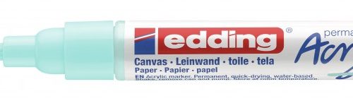 Akrilni marker E-5100 medium 2-3mm obli vrh svetlo plava Edding