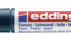 Akrilni marker E-5100 medium 2-3mm obli vrh tamno plava Edding