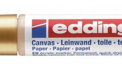 Akrilni marker E-5100 medium 2-3mm obli vrh zlatna Edding