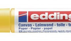 Akrilni marker E-5100 medium 2-3mm obli vrh žuta Edding