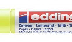 Akrilni marker E-5100 medium 2-3mm obli vrh neon žuta Edding