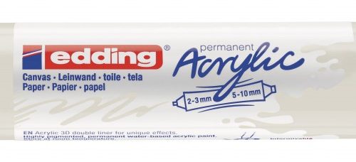 Akrilni marker E-5400 double-liner sa dva vrha antracit Edding