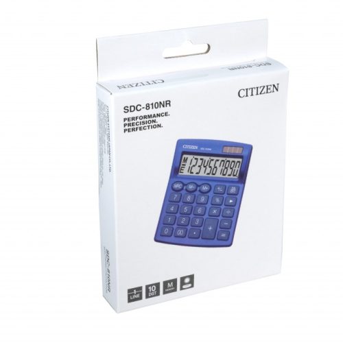 Stoni kalkulator CITIZEN SDC-810 color , 10 cifara plava