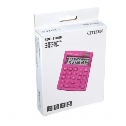 Stoni kalkulator CITIZEN SDC-810 color , 10 cifara roze