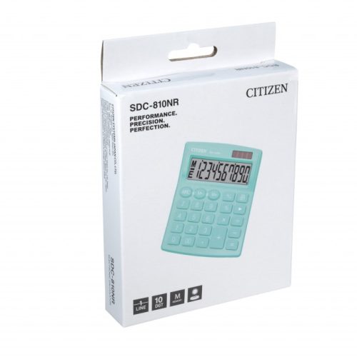 Stoni kalkulator CITIZEN SDC-810 color , 10 cifara zelena