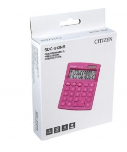 Stoni kalkulator CITIZEN SDC-812 color, 12 cifara roze