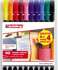 Flomasteri E-1200 1mm 1/10 (8+2 gratis) etui Edding