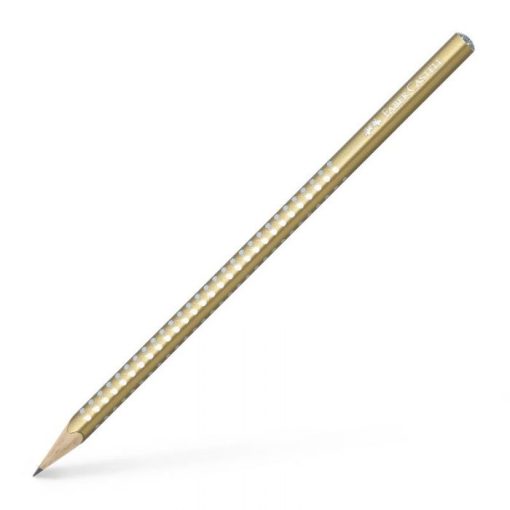 Olovka grafitna GRIP HB SPARKLE PEARL GOLD, Faber-Castell