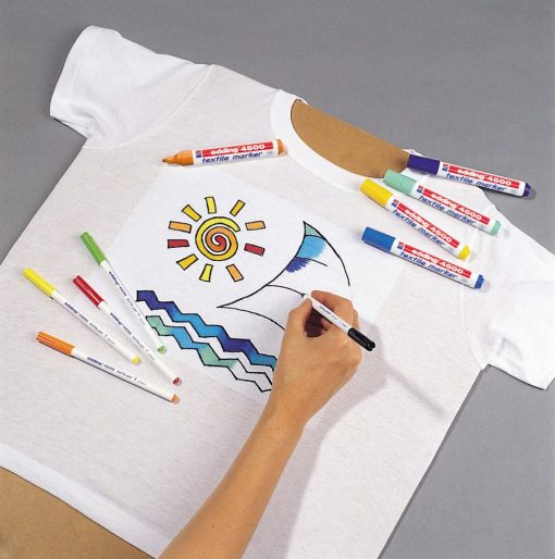 Vodootporni marker T-SHIRT E-4500 2-3mm bordo Edding