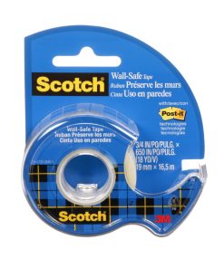 Lepljiva traka Scotch Wall-safe na stalku, 19mmx16,5m