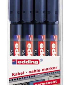 Markeri za kablove E-8407 0,3mm, set 1/4 Edding