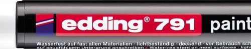 Paint marker E-791 1-2mm bela Edding