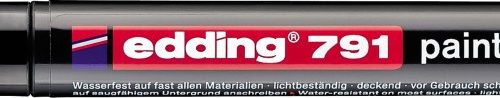 Paint marker E-791 1-2mm crna Edding