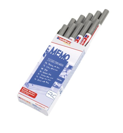 Marker za staklo CHALK MARKER E-4085 1-2mm standard srebrna Edding