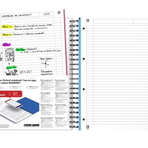 Sveska Oxford Office Essentials Europeanbook A4+ linije, 4 Subject